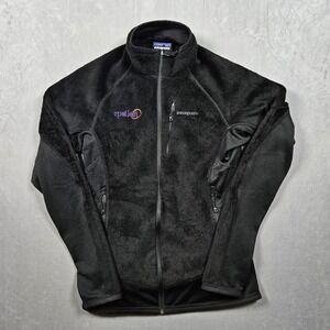 Patagonia R2 Fleece Jacket Womens Medium Black Full Zip Regulator Insulated
